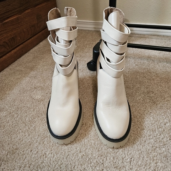 Free people Jesse Cutout Heeled Boots Size 38 /7 - Picture 7 of 9